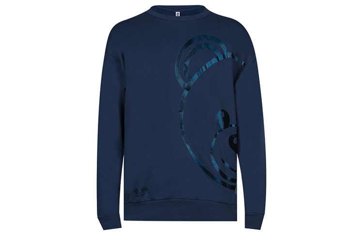 MOSCHINO Toy-Bear Metallic Print Sweatshirt Blue - Fashionable Wear A1709-8113-0290