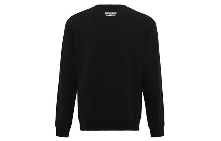 MOSCHINO Underwear Logo Crewneck Sweatshirt Black () 1-A1715-8101-0555