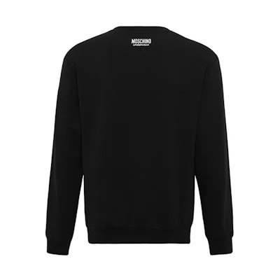 MOSCHINO Underwear Logo Crewneck Sweatshirt Black () 1-A1715-8101-0555