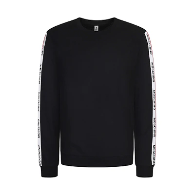 MOSCHINO Underwear Logo Print Crewneck Sweatshirt Black () 1-V1706-8112-0555