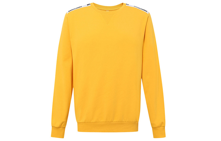 MOSCHINO Underwear Yellow Tape Logo Long Sleeve Sweatshirt 1-A1704-8101-0030