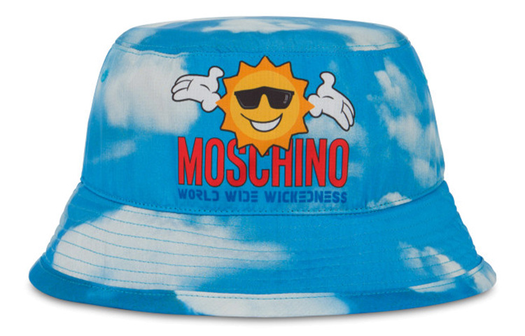 MOSCHINO x One Piece Embroidered Anime Bucket Hat Unisex Blue 211ZCA920313201298