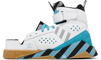 MSCHF BWD High 'Putih Hitam Biru' Sneakers MSCHF004-HIGH Lookbook MSCHF BWD High 'Putih Hitam Biru' Sneakers MSCHF004-HIGH