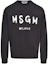 Buy MSGM 黑色圆领印花标志卫衣 2000MDM51120000594