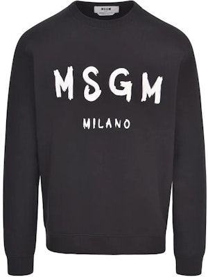 MSGM 黑色圆领印花标志卫衣 2000MDM51120000594 Order MSGM 黑色圆领印花标志卫衣 2000MDM51120000594