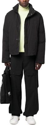 MSGM 黑色高领羽绒夹克 后背刺绣标志 3540MH02237703-BLACK Lookbook MSGM 黑色高领羽绒夹克 后背刺绣标志 3540MH02237703-BLACK