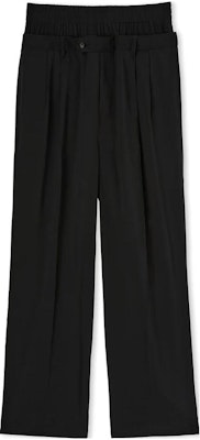 MSGM Seluar Kasual Hitam Pinggang Tinggi Kaki Lebar Potongan Santai 3440MP06X23700999 Order MSGM Seluar Kasual Hitam Pinggang Tinggi Kaki Lebar Potongan Santai 3440MP06X23700999