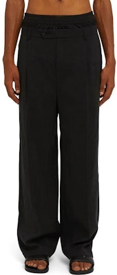 MSGM Seluar Kasual Hitam Pinggang Tinggi Kaki Lebar Potongan Santai 3440MP06X23700999 Lookbook MSGM Seluar Kasual Hitam Pinggang Tinggi Kaki Lebar Potongan Santai 3440MP06X23700999