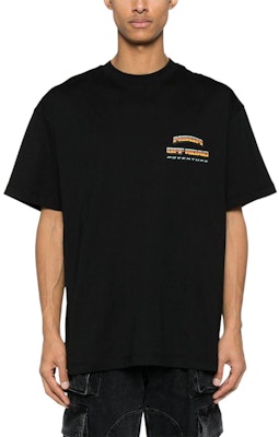 MSGM 黑色短袖logo印花T恤。 3640MM148247002-BLACK Lookbook MSGM 黑色短袖logo印花T恤。 3640MM148247002-BLACK