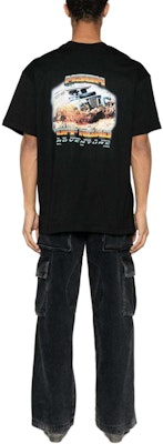 MSGM 黑色短袖logo印花T恤。 3640MM148247002-BLACK Shop MSGM 黑色短袖logo印花T恤。 3640MM148247002-BLACK