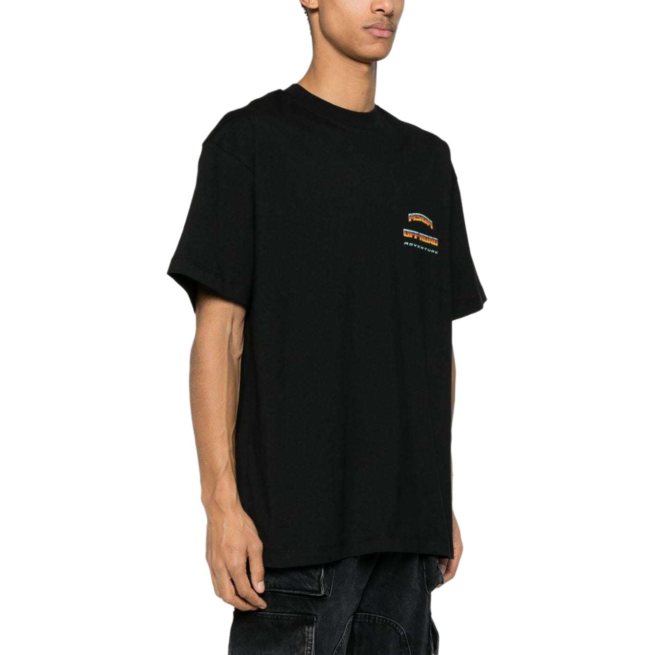 Purchase MSGM 黑色短袖logo印花T恤。 3640MM148247002-BLACK