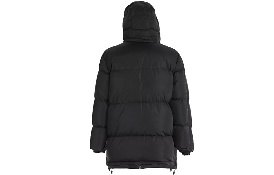 Lookbook MSGM 블랙 미드 롱 후드 다운 재킷 겨울 에디션 2540MH23P-184519-99