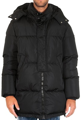 MSGM 블랙 미드 롱 후드 다운 재킷 겨울 에디션 2540MH23P-184519-99 Shop MSGM 블랙 미드 롱 후드 다운 재킷 겨울 에디션 2540MH23P-184519-99