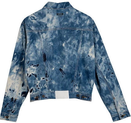 MSGM 블루 데님 자켓 버튼 업 워싱 효과 롱 슬리브. 2940MH47L-207584-85 Lookbook MSGM 블루 데님 자켓 버튼 업 워싱 효과 롱 슬리브. 2940MH47L-207584-85