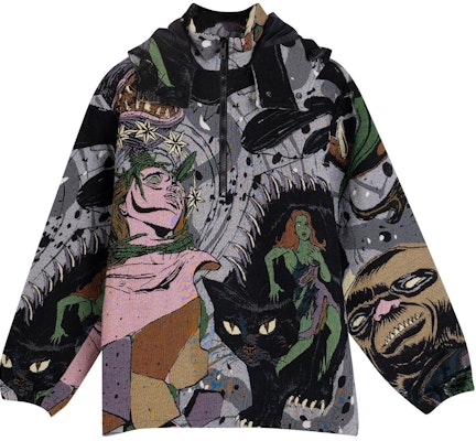 MSGM 프린트 지퍼 후드 재킷 - 멀티컬러. 2940MH31-207849-03 Order MSGM 프린트 지퍼 후드 재킷 - 멀티컬러. 2940MH31-207849-03