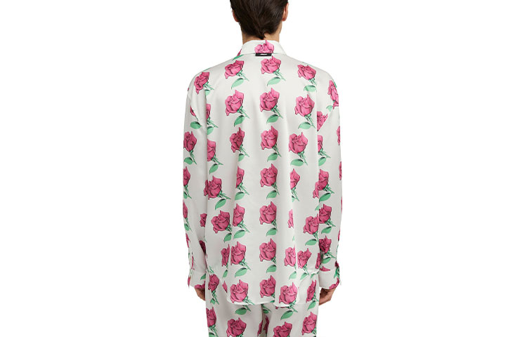 Lookbook MSGM 로즈 프린트 긴소매 버튼다운 셔츠 3540ME08A-237551-01