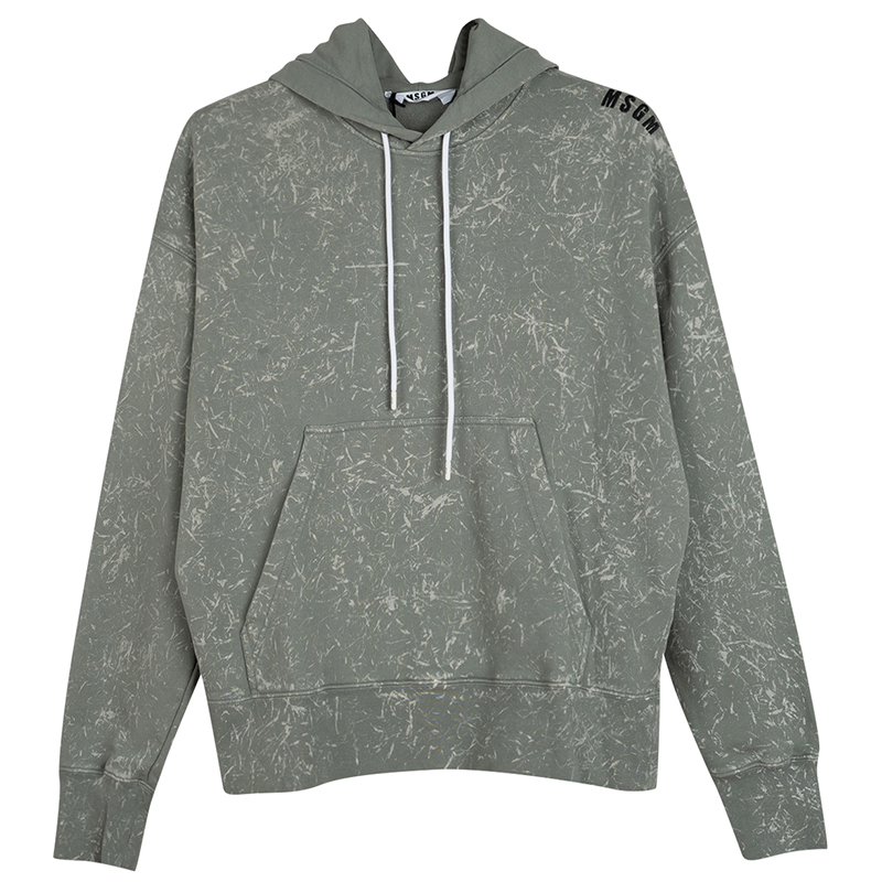 MSGM All-Over Print Hoodie Grey 3040MM92-217095-96
