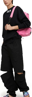 MSGM Black Crewneck Sweatshirt with Solid Color Logo Print 3440MM177237000 Lookbook MSGM Black Crewneck Sweatshirt with Solid Color Logo Print 3440MM177237000