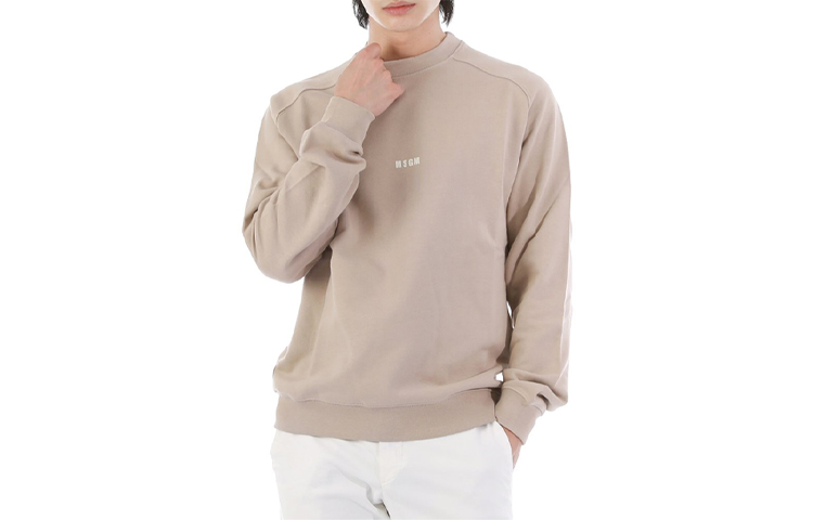 MSGM Brown Crewneck Pullover Sweatshirt Long Sleeve 3140MM503-21759923