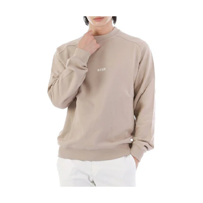 MSGM Brown Crewneck Pullover Sweatshirt Long Sleeve 3140MM503-21759923