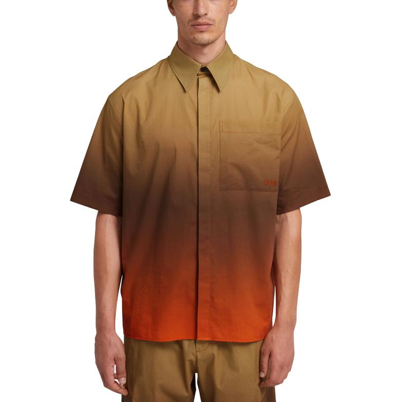 Purchase MSGM 男士多色拼接寬鬆短袖襯衫 3640ME17X247057-23