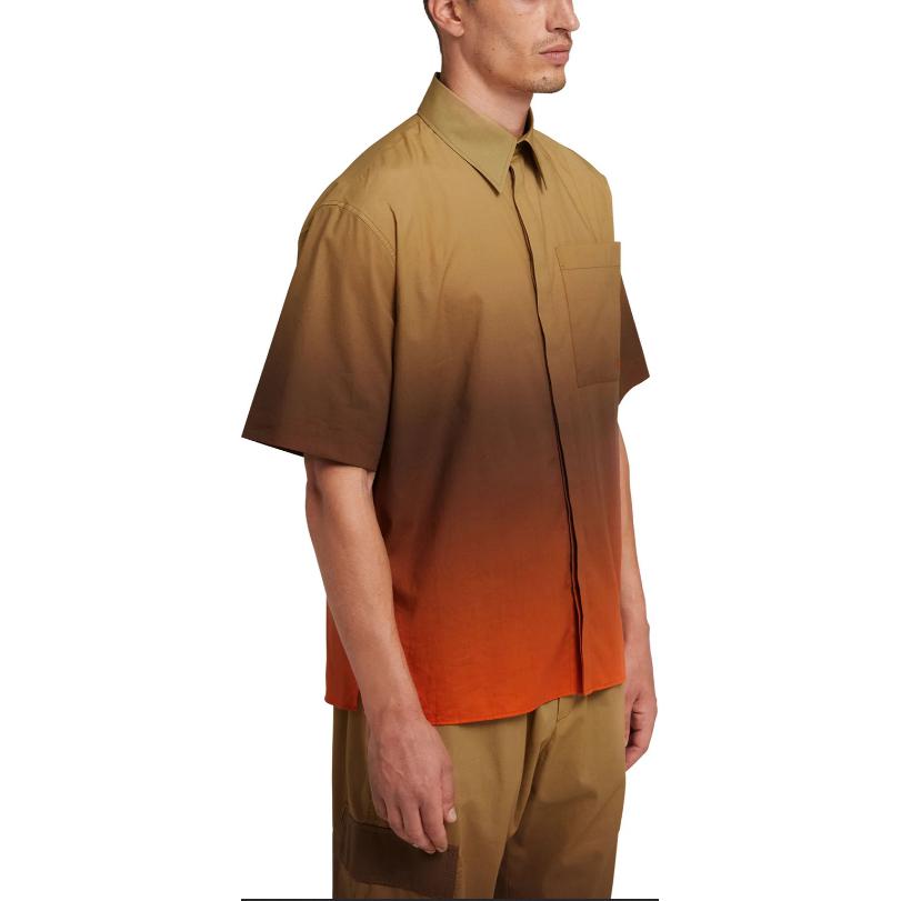 Sizing MSGM 男士多色拼接寬鬆短袖襯衫 3640ME17X247057-23