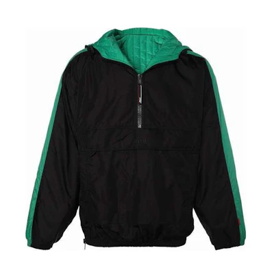 MSGM Colorblock Half-Zip Long-Sleeve Hoodie Jacket Black - 2940MH02RY-207515-99