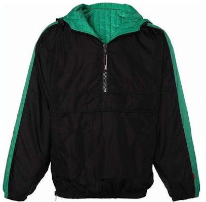 MSGM Jaket Hoodie Lengan Panjang Warna Blok Hitam Half-Zip. 2940MH02RY-207515-99 Order MSGM Jaket Hoodie Lengan Panjang Warna Blok Hitam Half-Zip. 2940MH02RY-207515-99