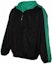 Shop MSGM Jaket Hoodie Lengan Panjang Warna Blok Hitam Half-Zip. 2940MH02RY-207515-99