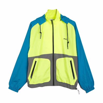 MSGM Colorblock Zip Raglan Jacket Blue 3045MH01-217121-86