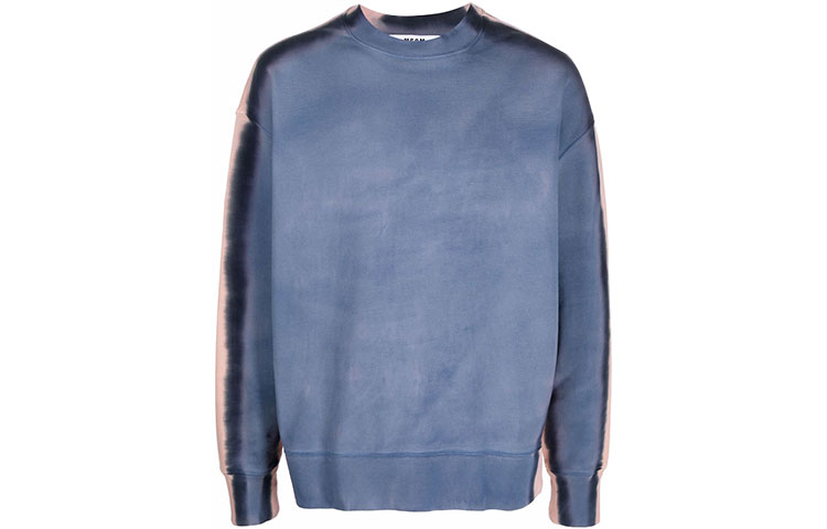 MSGM FW21 Gradient Crewneck Pullover Sweatshirt Men’s Blue 3140MM79217585-88