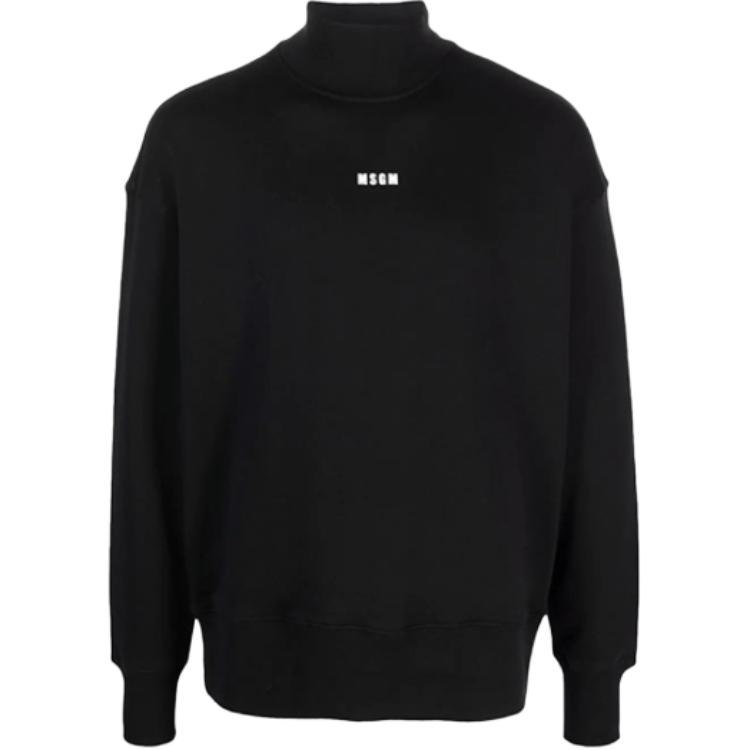 MSGM FW21 Logo Pullover Sweatshirt Black 2000MM508200000-99