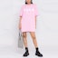 Lookbook MSGM FW21 Baju Gaun T-Shirt Logo Cetak Lengan Pendek Merah Jambu 2000MDA510200002-12