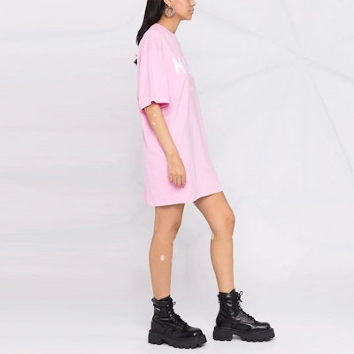 MSGM FW21 Baju Gaun T-Shirt Logo Cetak Lengan Pendek Merah Jambu 2000MDA510200002-12 Purchase MSGM FW21 Baju Gaun T-Shirt Logo Cetak Lengan Pendek Merah Jambu 2000MDA510200002-12