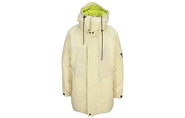 MSGM FW21 Reversible Solid Hooded Jacket Off-White 3140MH01RX217511-02