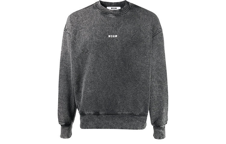 MSGM FW21 Small Logo Pullover Sweatshirt Gray () 2940MM1732-075959-9A