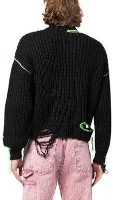 MSGM FW22 대비 리브 크루넥 풀오버 스웨터 그린. 3340MM124227575-99 Shop MSGM FW22 대비 리브 크루넥 풀오버 스웨터 그린. 3340MM124227575-99