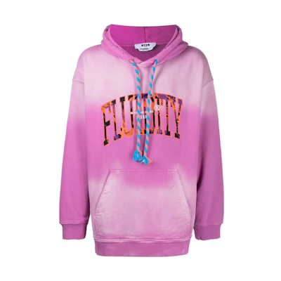 MSGM FW22 Gradient Logo Hoodie Pink () 3340MM193227590-72