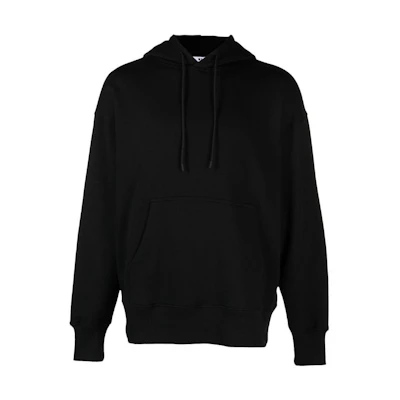MSGM FW22 Logo Letter Print Pullover Hoodie Black 3340MM74227799
