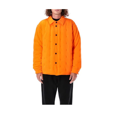 MSGM FW22 Orange Single-Breasted Collared Jacket 3340ME61227799-10