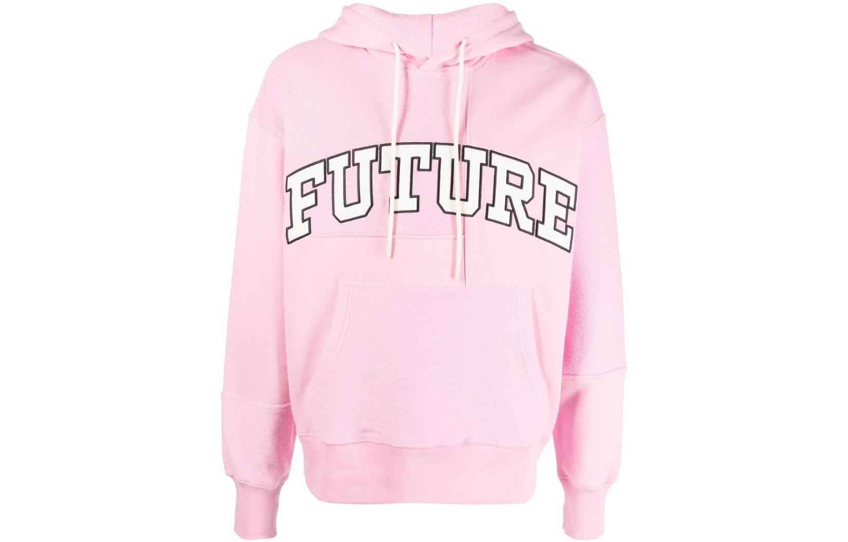 MSGM FW22 Pink Logo Print Hoodie Unisex 3346MM1522797712