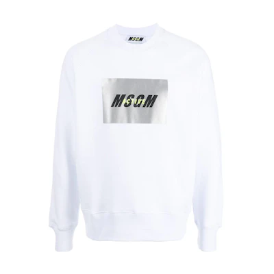 MSGM FW22 Unisex Crewneck Logo Print Sweatshirt 3145MM022177230131