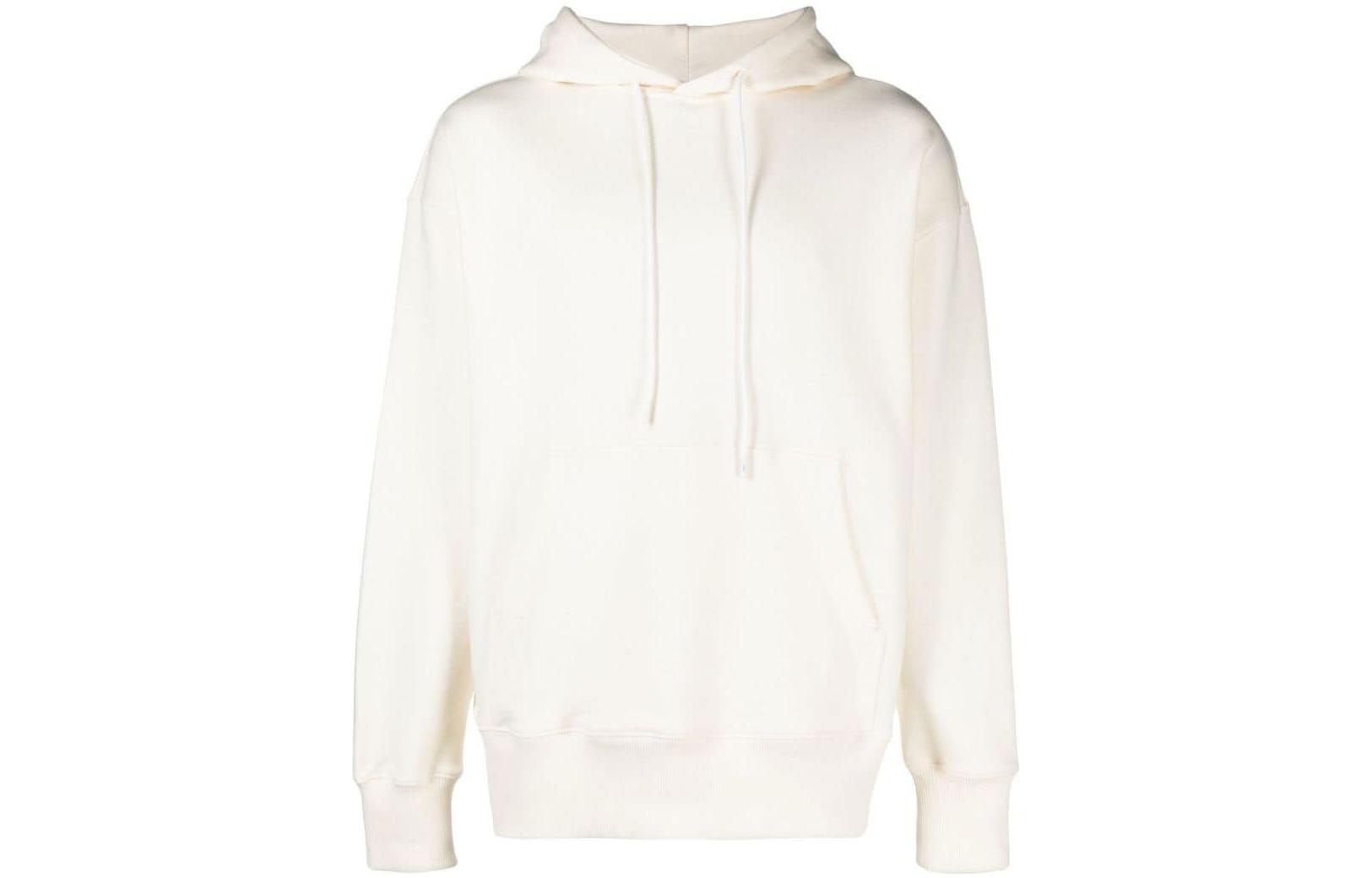 MSGM FW22 White Hoodie with Large Logo Print 3340MM7422779902