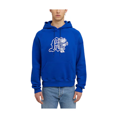 MSGM FW23 Mascot Cartoon Print Hoodie Unisex - Blue 3540MM122-237795-88