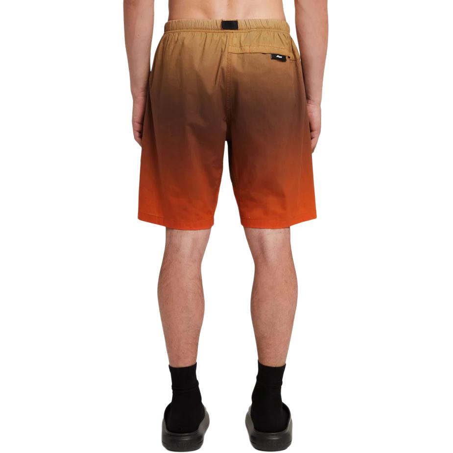 Shop MSGM 그라데이션 드로스트링 캐주얼 쇼츠 오렌지 3640MB03X247059-23