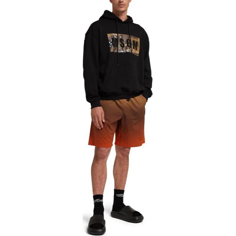 Details for MSGM 그라데이션 드로스트링 캐주얼 쇼츠 오렌지 3640MB03X247059-23