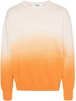MSGM Gradient Ribbed Long Sleeve Knit Sweater Men’s Sand Orange. 3640MM206247095-ORANGE MSGM Gradient Ribbed Long Sleeve Knit Sweater Men’s Sand Orange. 3640MM206247095-ORANGE