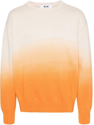 MSGM 그라디언트 립 니트 스웨터 남성용 샌드 오렌지. 3640MM206247095-ORANGE Buy MSGM 그라디언트 립 니트 스웨터 남성용 샌드 오렌지. 3640MM206247095-ORANGE