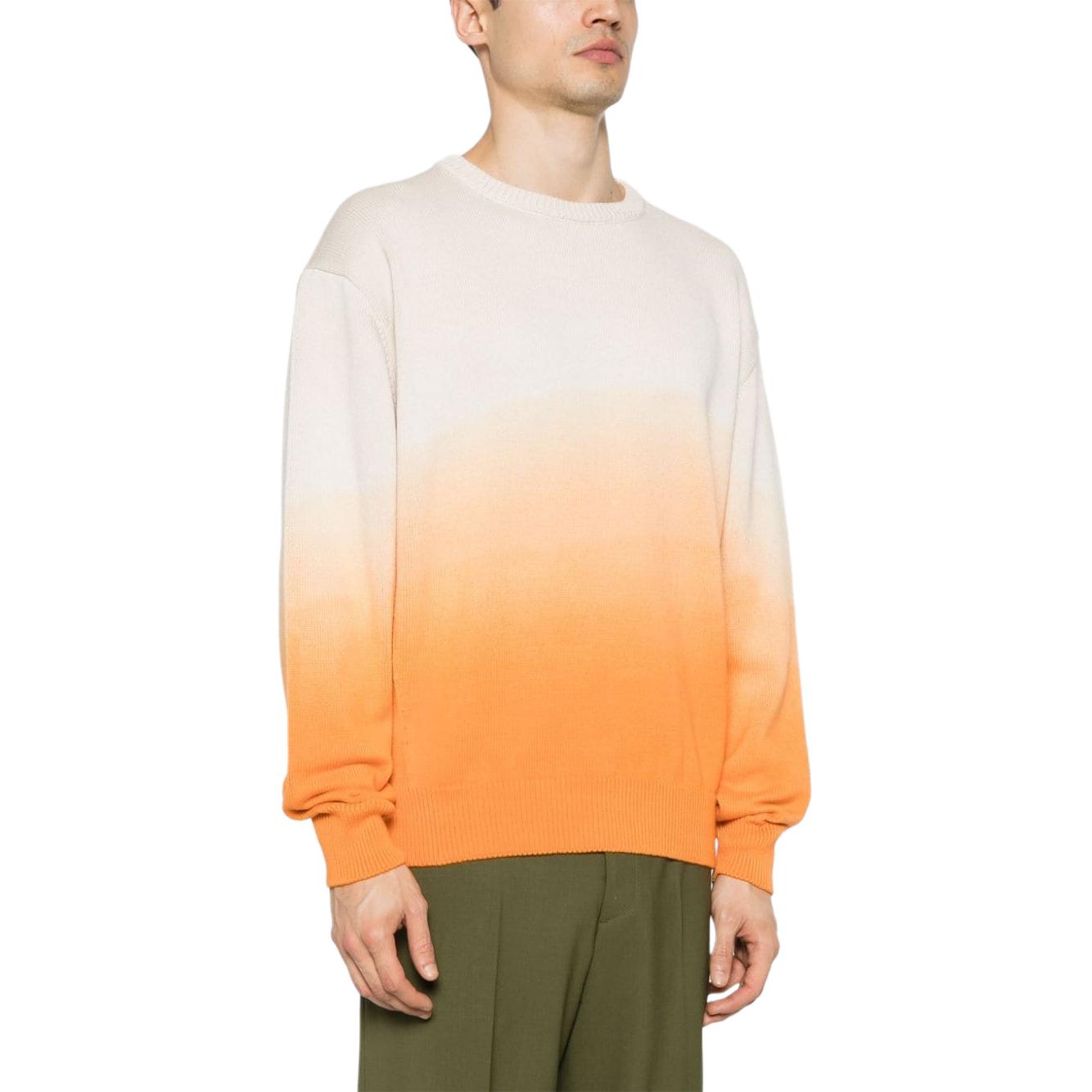 Purchase MSGM 그라디언트 립 니트 스웨터 남성용 샌드 오렌지. 3640MM206247095-ORANGE