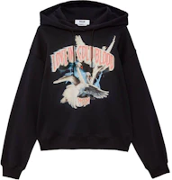 MSGM Graphic Print Oversized Hoodie Black 3742MDM113247999-BLACK MSGM Graphic Print Oversized Hoodie Black 3742MDM113247999-BLACK